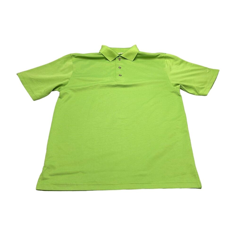 Grand Slam Polo Shirt Mens Medium Green 100% Polyester Golf Collared Performance - Picture 1 of 6